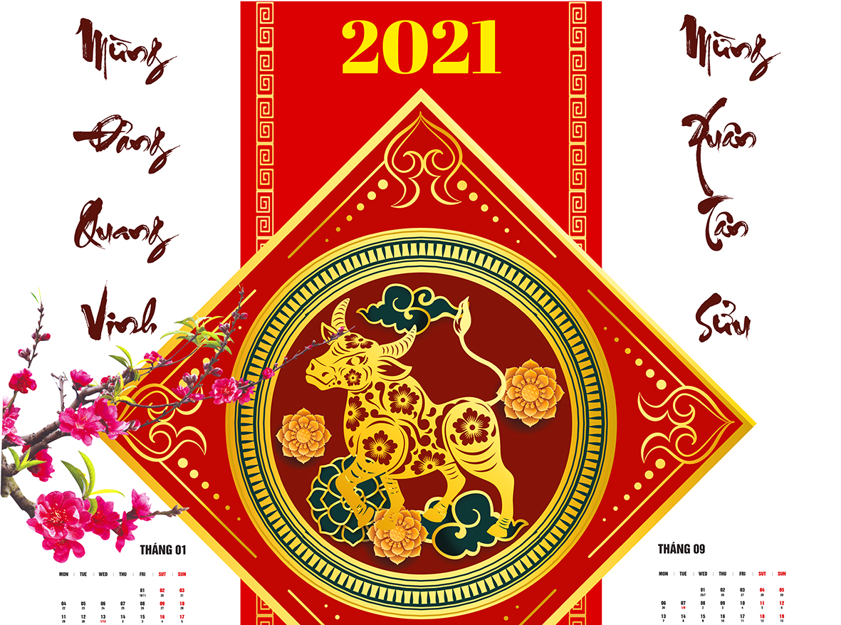 Thông báo nhận lịch tết Tân Sửu 2021